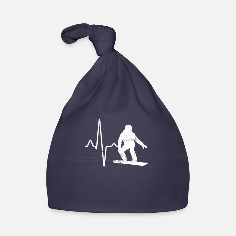 Rythme cardiaque en snowboard Bonnet bio Bébé