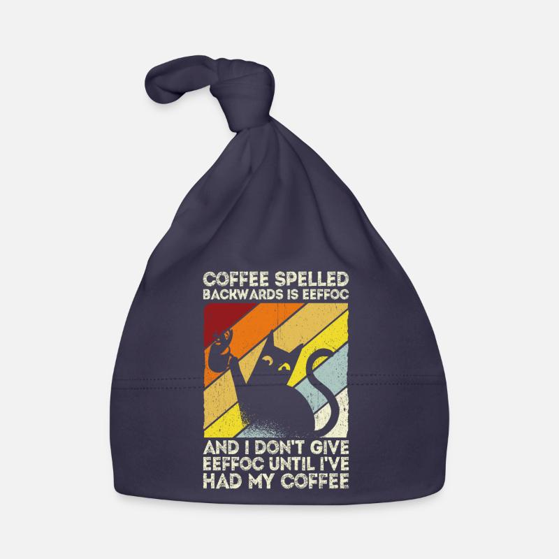 Coffee spelled backwards is Eeffoc | I Hate Mornin Baby Bio-Mütze