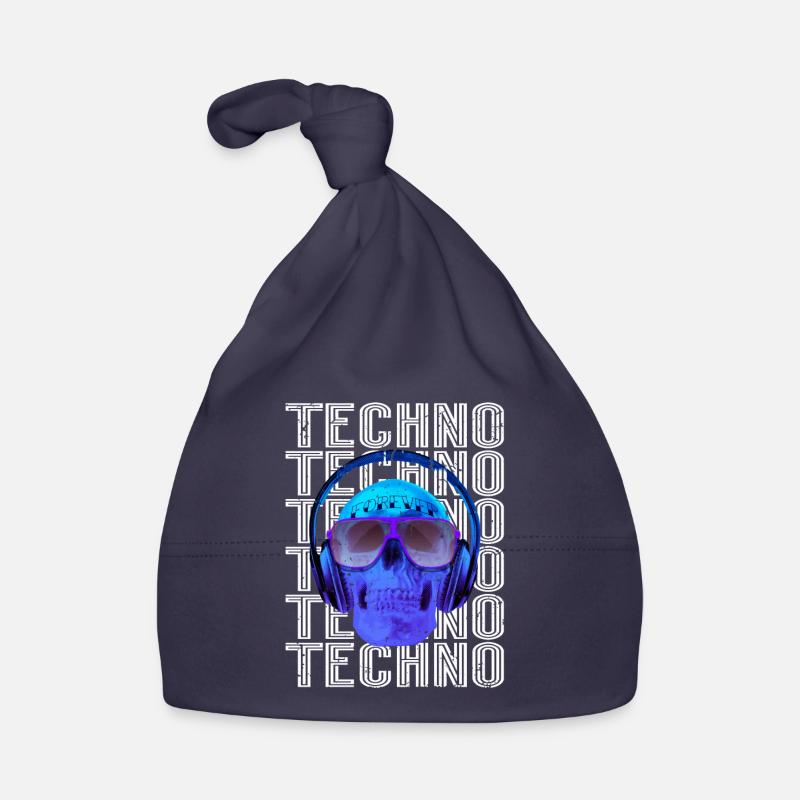 Techno Music Organic Baby Cap