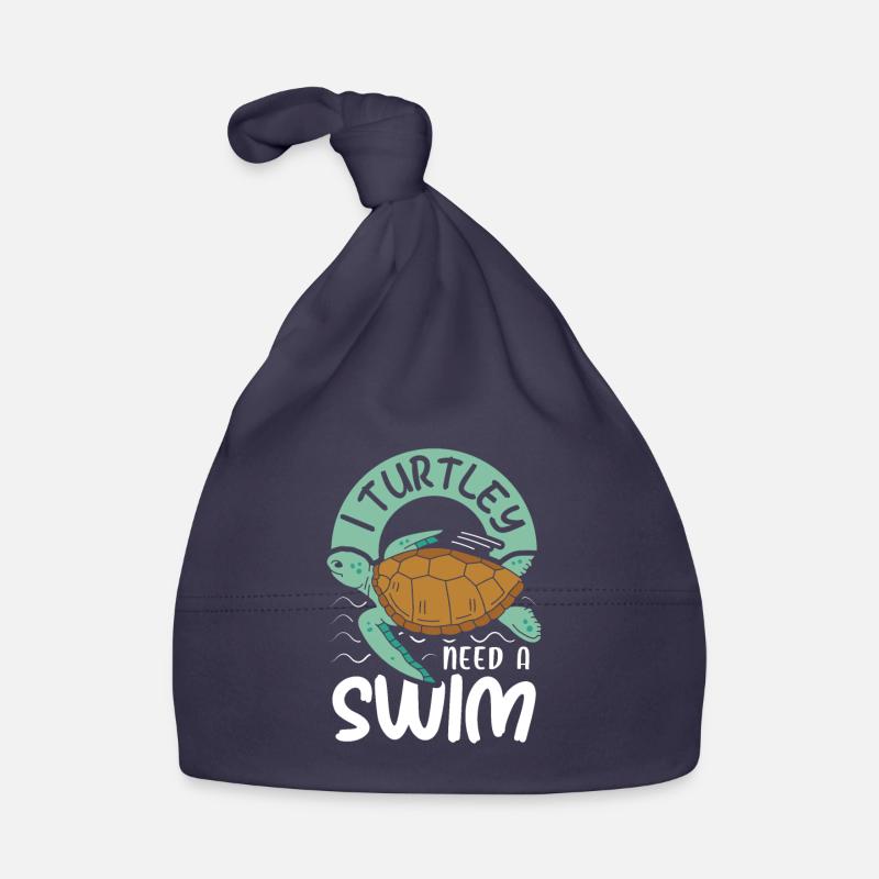 I turtley need a swim Baby Bio-Mütze