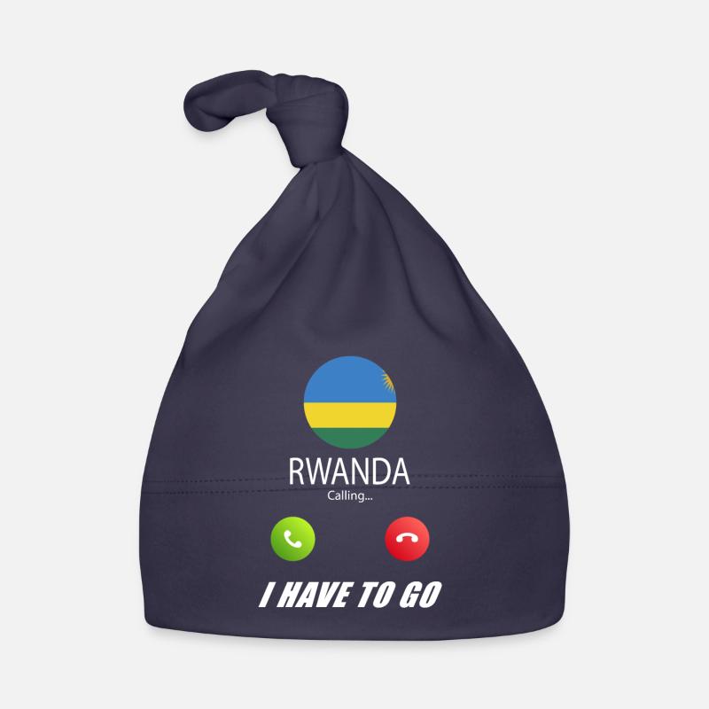 Rwanda calls lusiger flags saying Organic Baby Cap