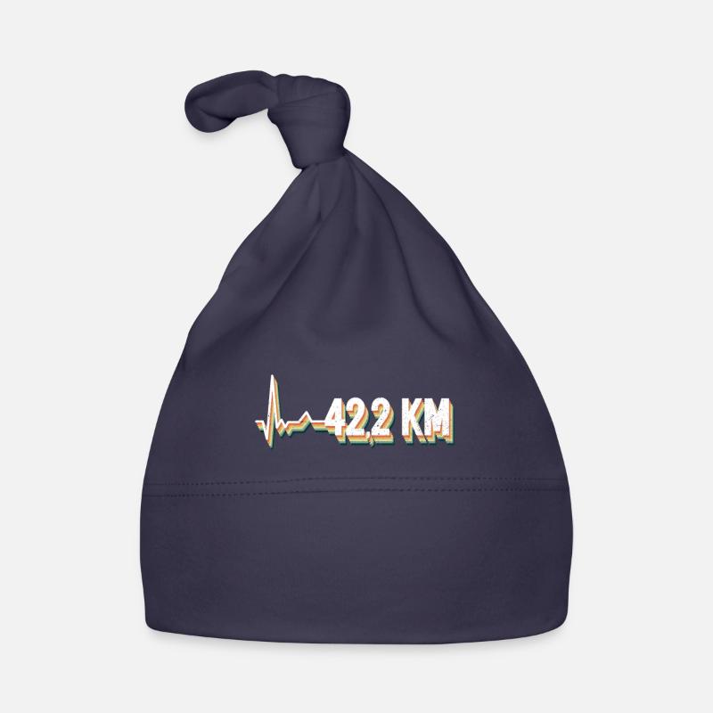 42,2 km - Marathon Runner Marathon Jogging Runner Bonnet bio Bébé