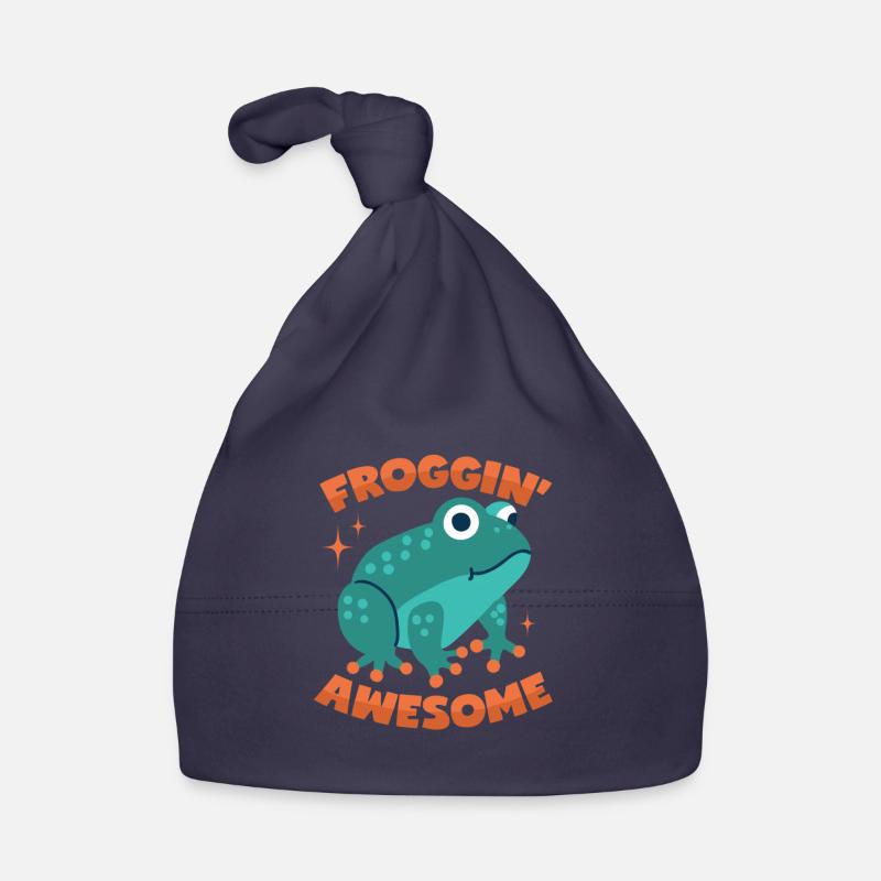 Frog Pun Organic Baby Cap