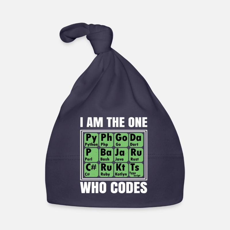 I Am The One Who Codes Programming Programmer Nerd Baby Bio-Mütze