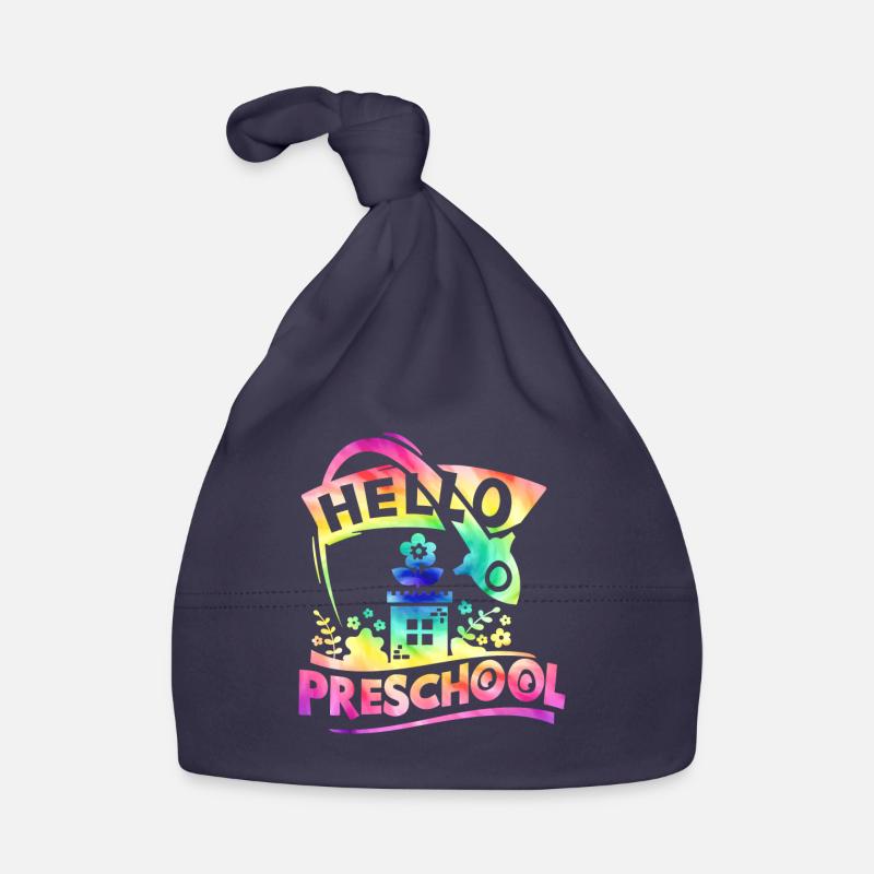 Hello Pre School Back to School Organic Baby Cap