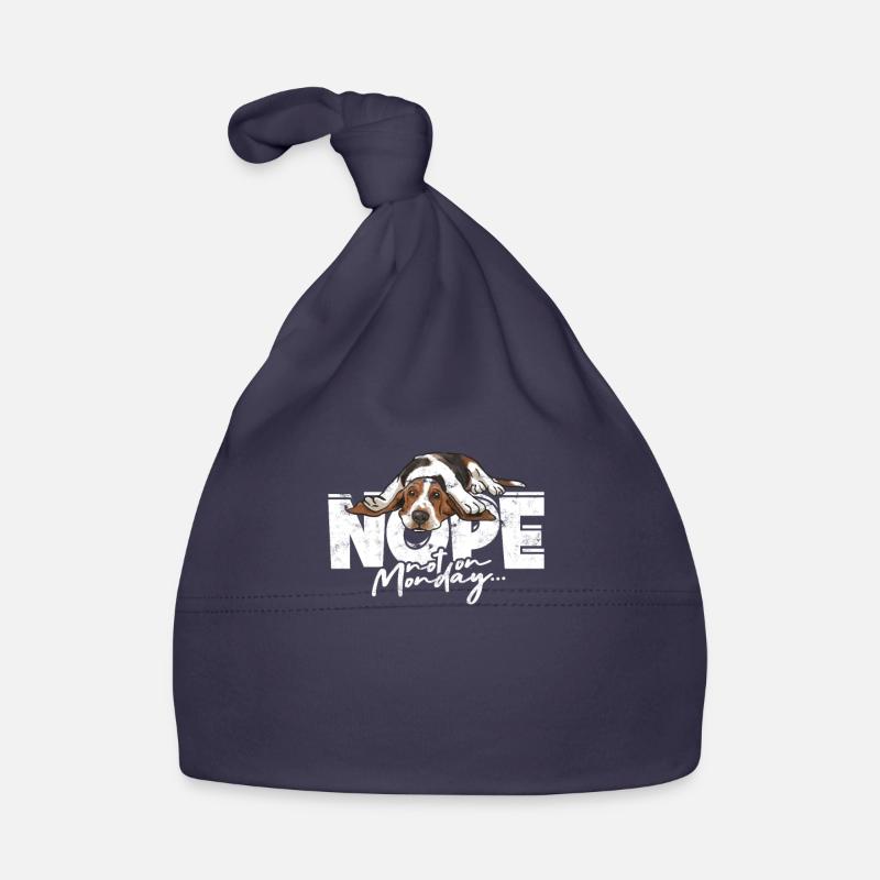 Non, pas le lundi - chien mignon Bonnet bio Bébé