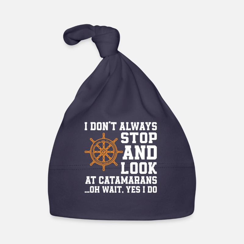 Amateurs de catamaran - Bonnet bio Bébé - marine