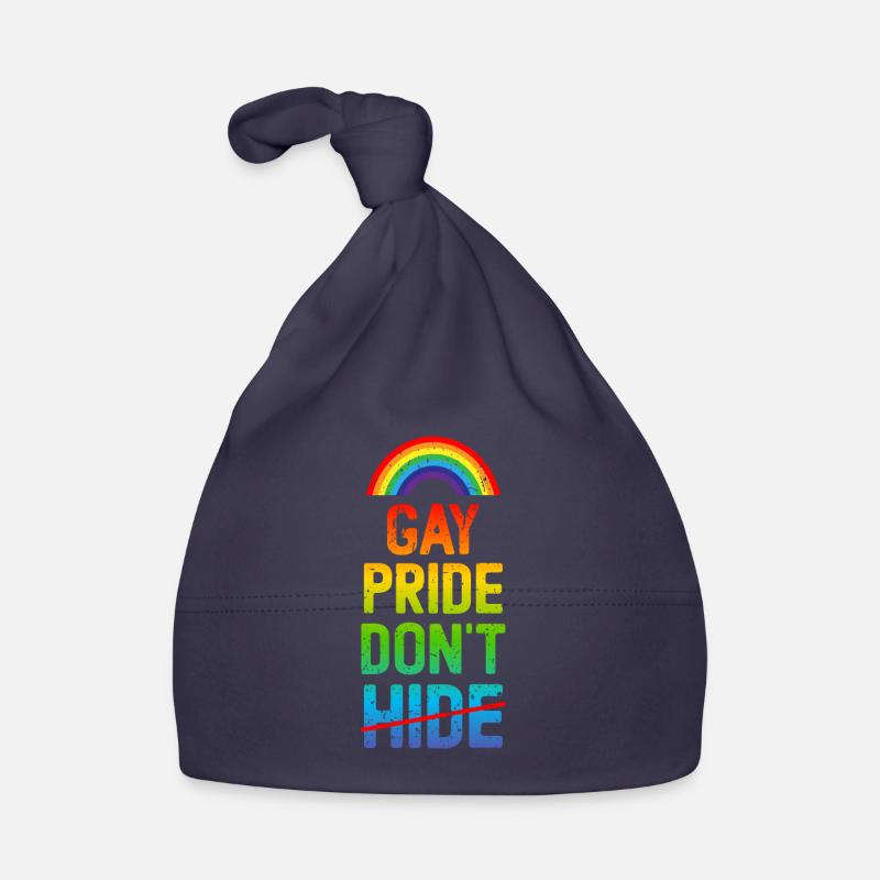 Gay Pride Ne vous cachez pas Bonnet bio Bébé