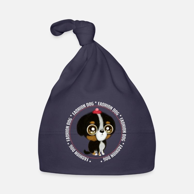 Mode Chien - Bonnet bio Bébé - marine