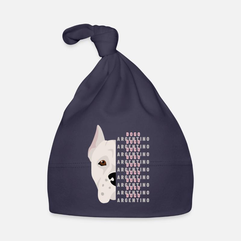 dogo argentino - Bonnet bio Bébé - marine