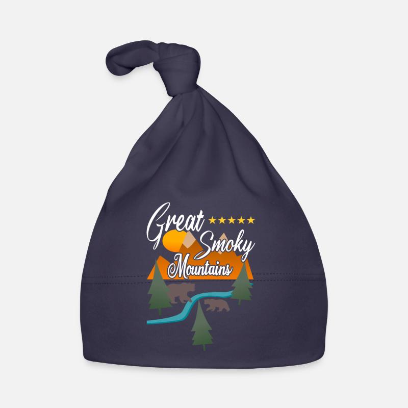Great Smoky Mountains Bears Organic Baby Cap