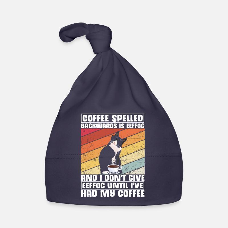 Coffee spelled backwards is Eeffoc | I Hate Mornin Baby Bio-Mütze