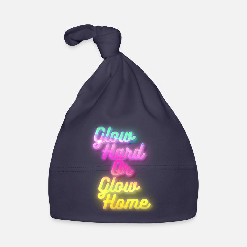 Glow Hard or Glow Home Organic Baby Cap