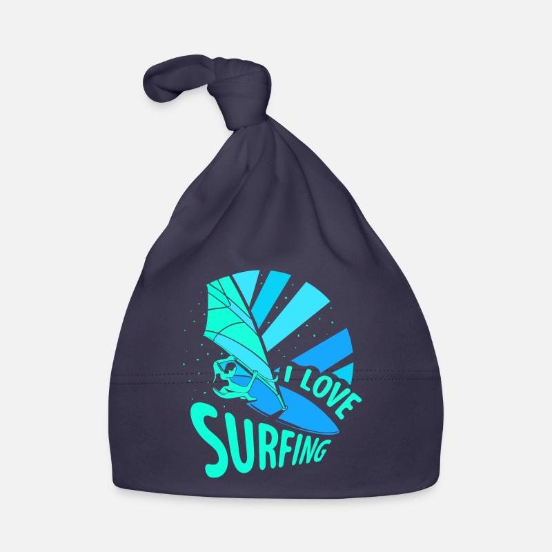 J’adore surfer surf surf surf surf Bonnet bio Bébé