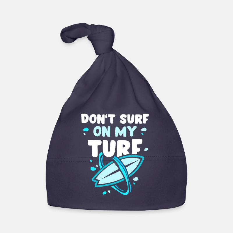 Surf pas dans ma région Surfer Surf - Bonnet bio Bébé - marine