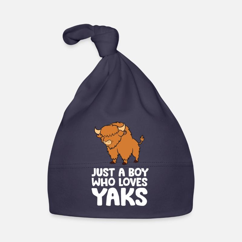 Nur ein Junge, der Yaks liebt Baby Bio-Mütze
