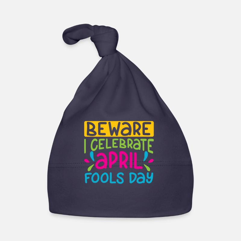 Vorsicht Ich Feiere Den Aprilscherz April Witz Baby Bio-Mütze