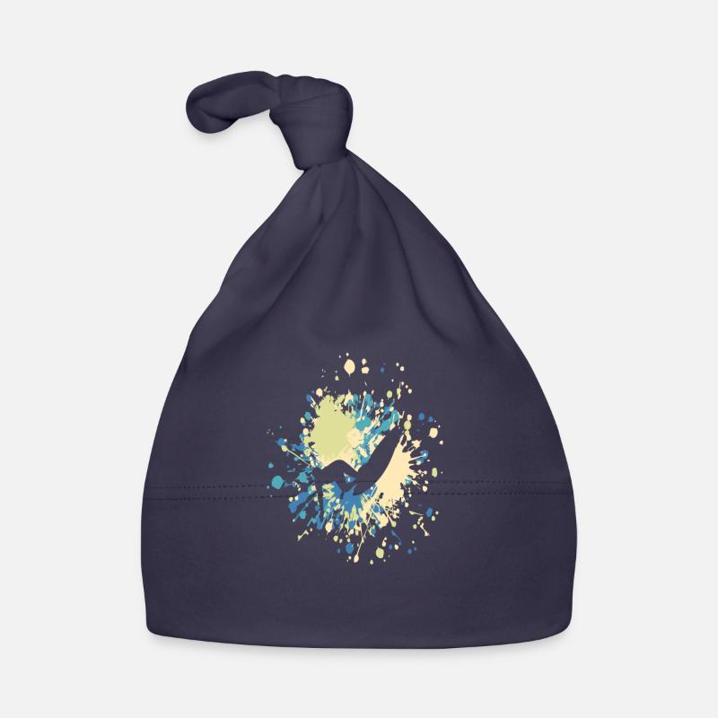 Surfer sur la grande éclaboussure de couleur Bonnet bio Bébé