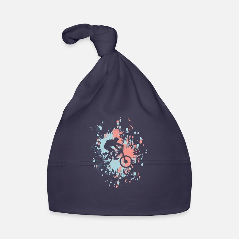 Vélo Mountain Color Splash - Bonnet bio Bébé - marine