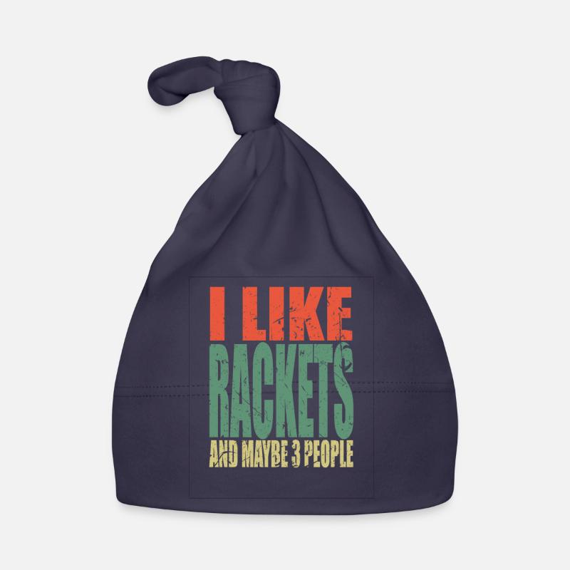 Racket's saying funny Organic Baby Cap