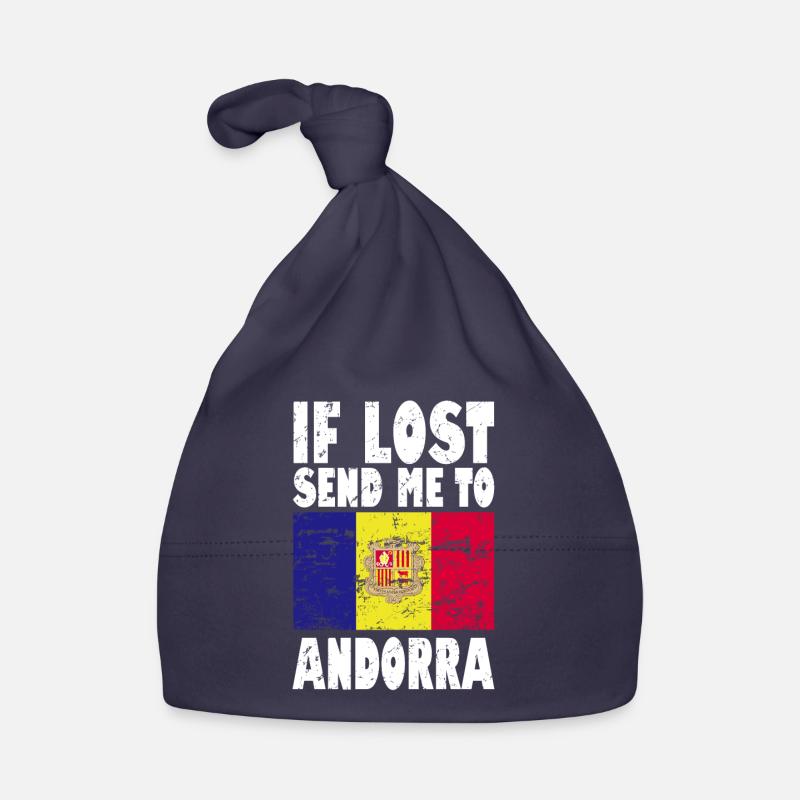 Dicton du drapeau d’Andorre Bonnet bio Bébé