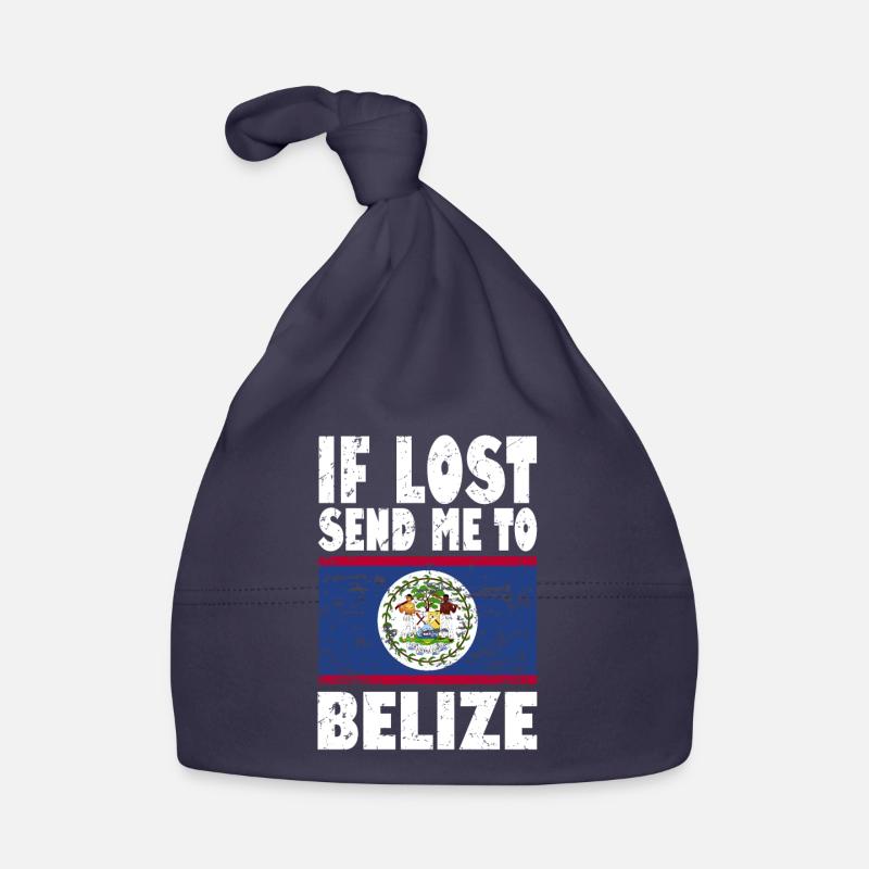 Belize Flag Saying Organic Baby Cap