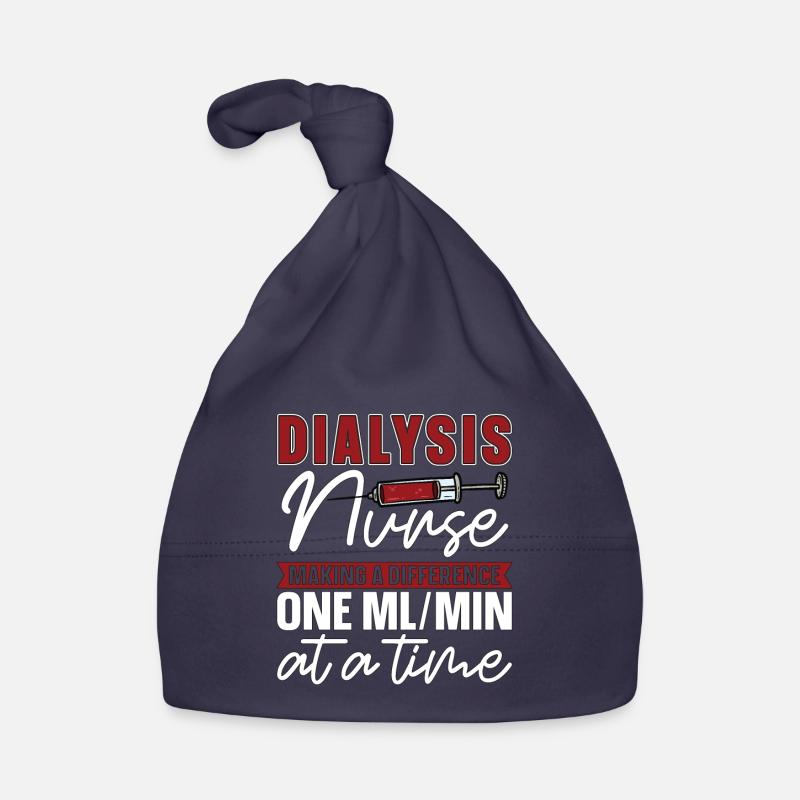 Dialyse Dialysetechniker Nephrologie Geschenk Baby Bio-Mütze