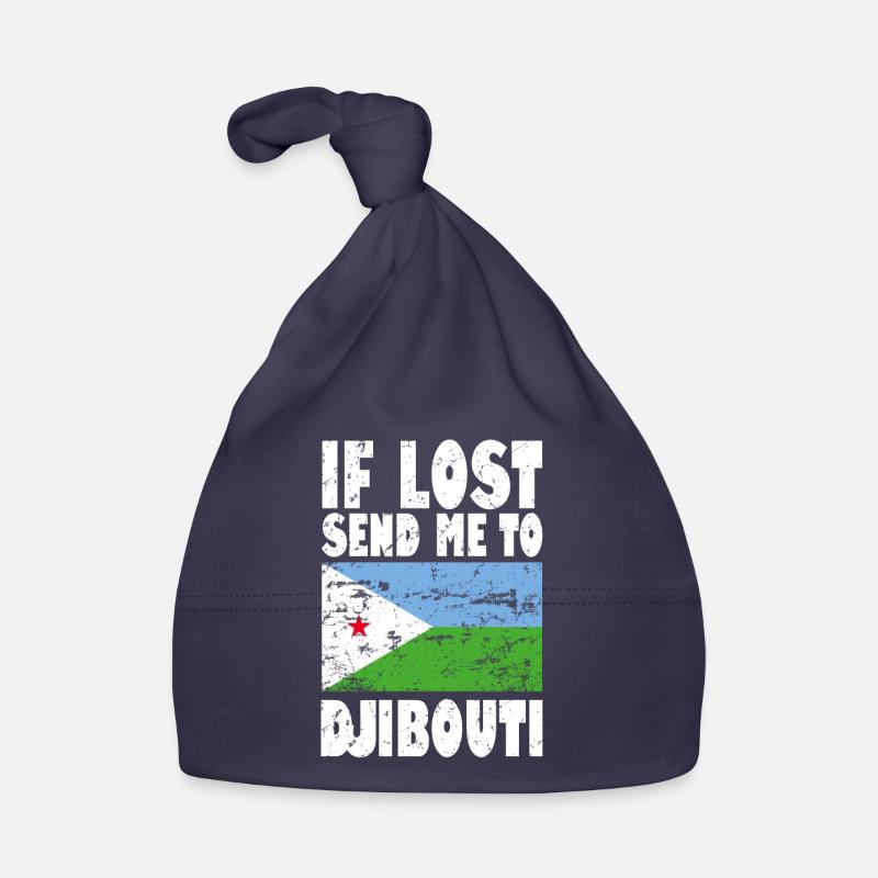 Drapeau de Djibouti Bonnet bio Bébé