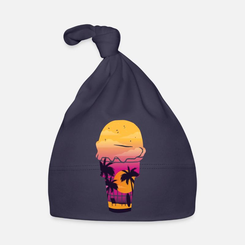 Crème glacée Sunset Beach Cone Sundae Bonnet bio Bébé