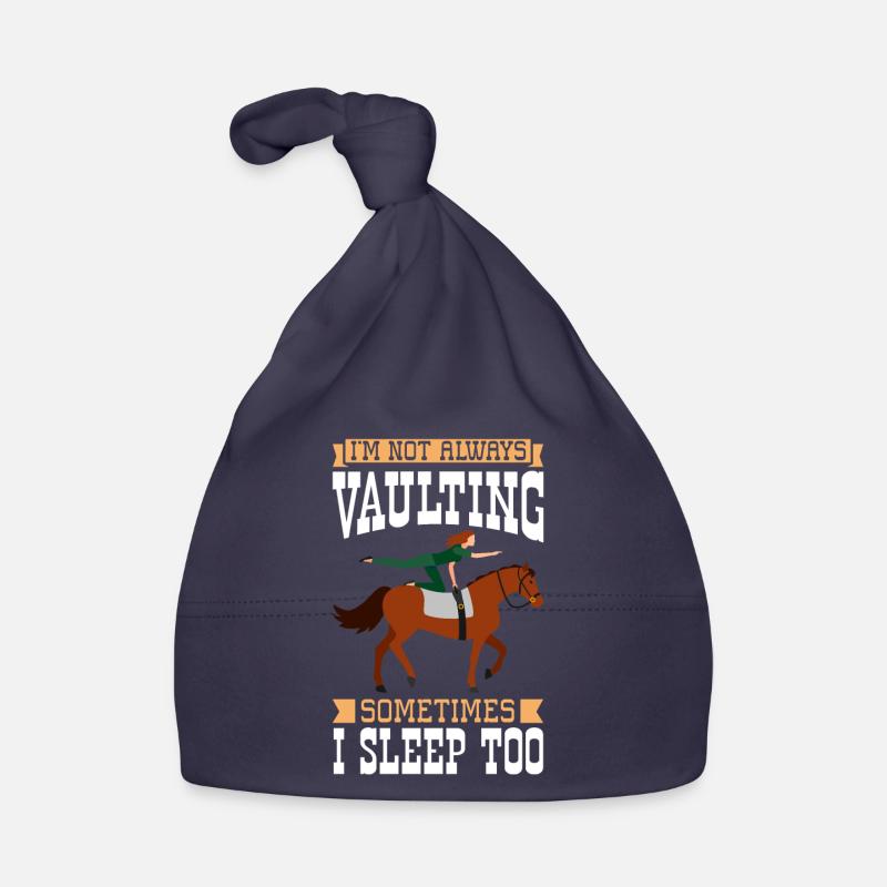 Vaulting Equestrian Sport Equestrian Gift Organic Baby Cap