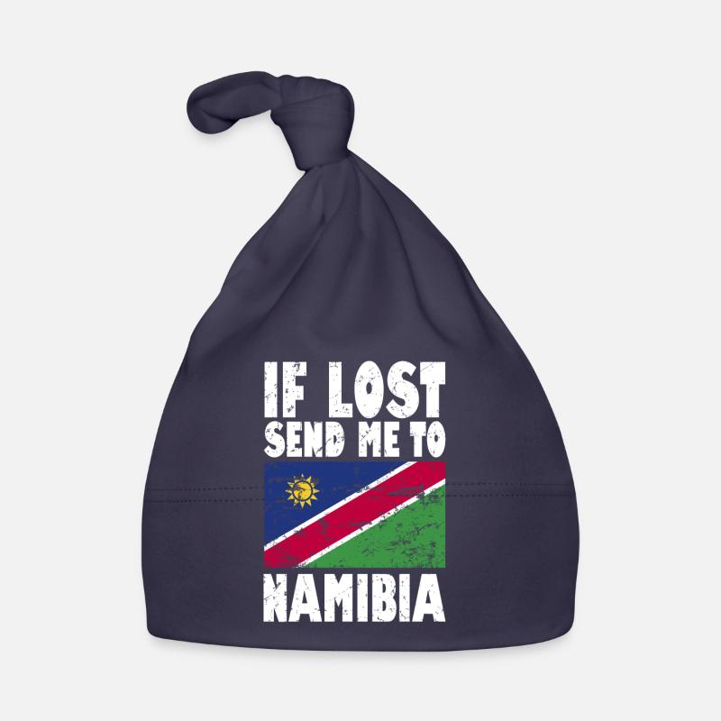 Namibia Flag Saying Organic Baby Cap