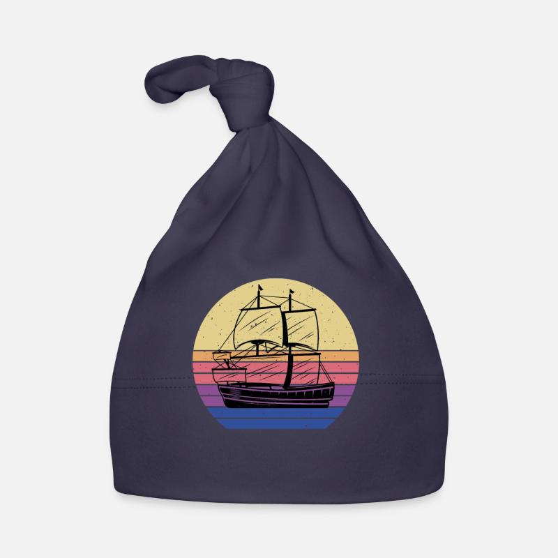 Pirate ship Organic Baby Cap