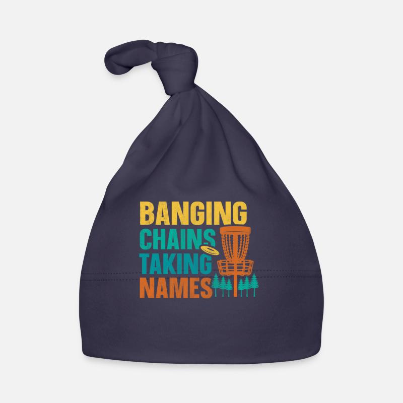 Retro Sunset Banging Chains prend des noms Disc Golf Bonnet bio Bébé