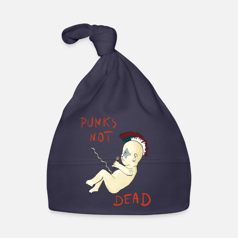 Les punks ne sont pas morts - Bonnet bio Bébé - marine