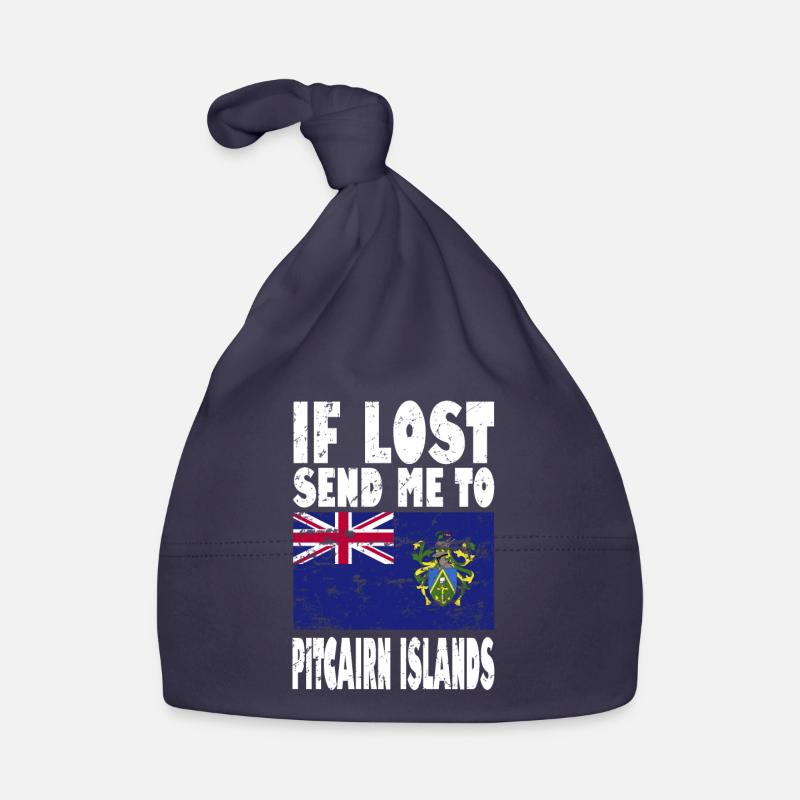 Pitcairninseln Flagge Spruch Baby Bio-Mütze