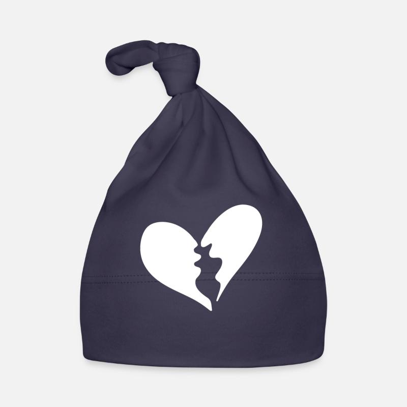 Broken heart Organic Baby Cap