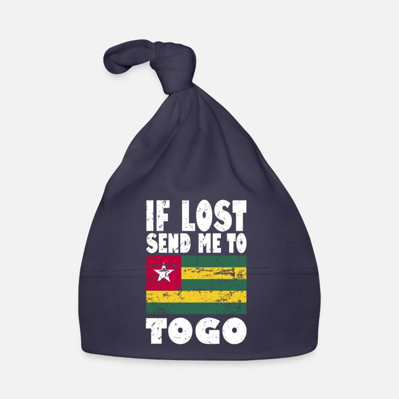 Drapeau du Togo - Bonnet bio Bébé - marine