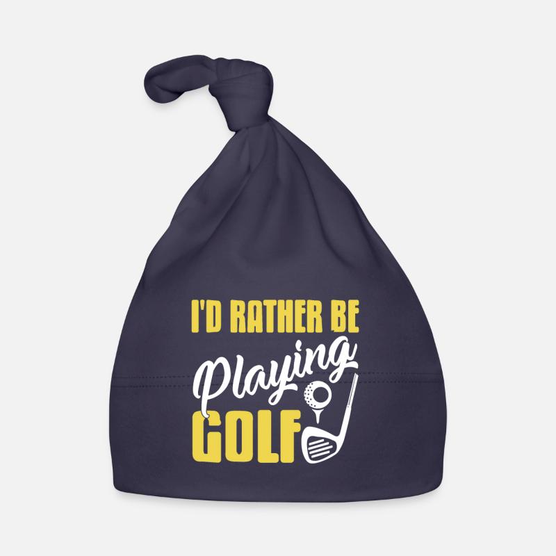 Je préfère jouer au golf Drôle de conception de golf Bonnet bio Bébé