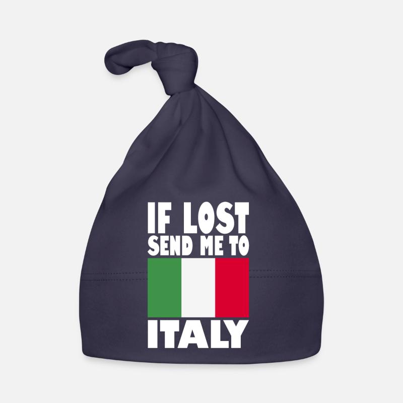 Drapeau de l’Italie Bonnet bio Bébé