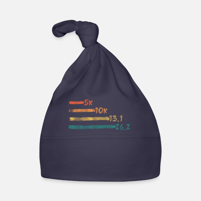 Cool Tracking Progress Retro Marathon Runner Baby Bio-Mütze