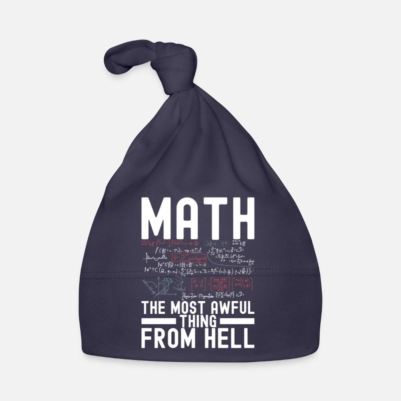 Professeur de mathématiques Mathématiques - Bonnet bio Bébé - marine