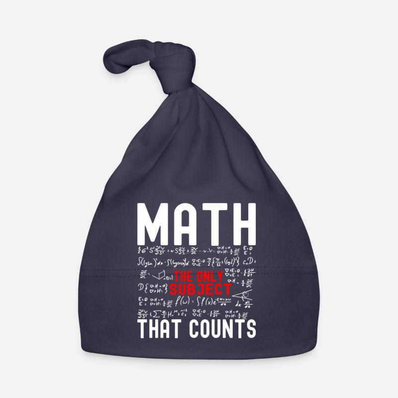 Professeur de mathématiques Mathématiques - Bonnet bio Bébé - marine