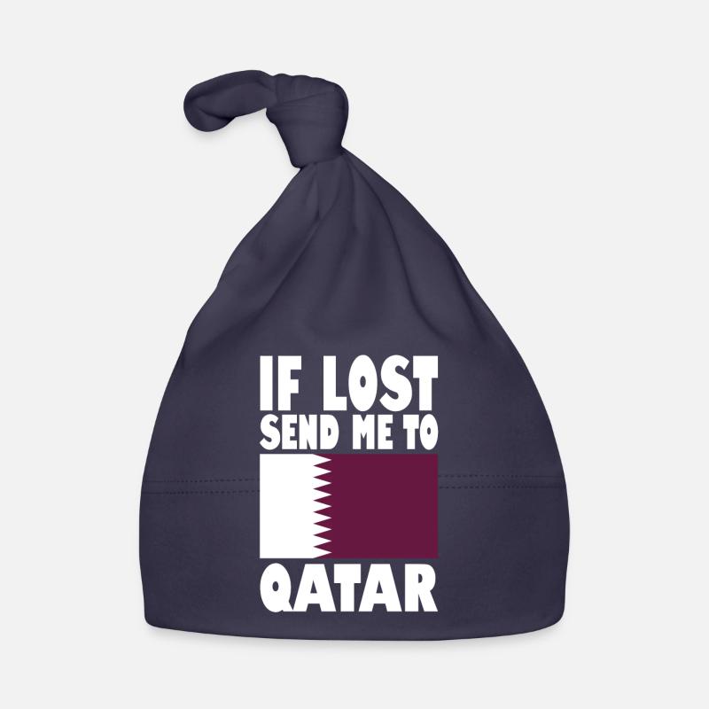 Slogan du drapeau du Qatar Bonnet bio Bébé