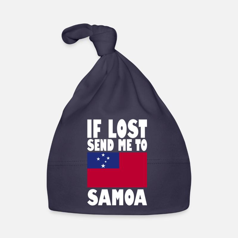 Samoa Flagge Spruch Baby Bio-Mütze