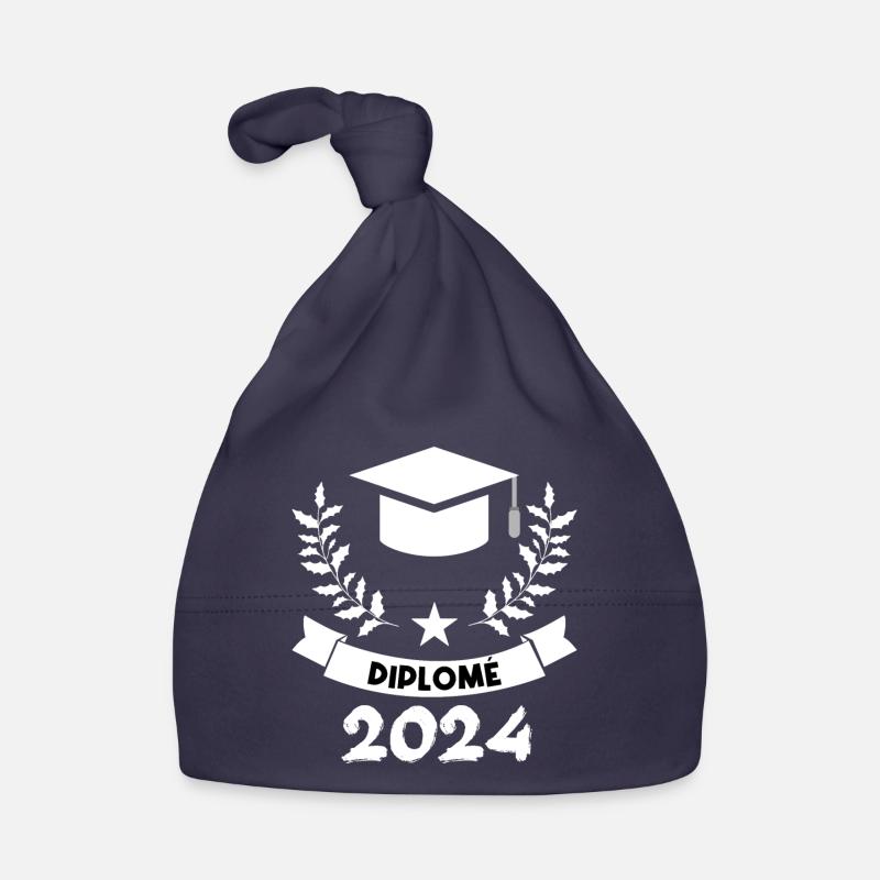 Diplômée 2024 - Bonnet bio Bébé - marine