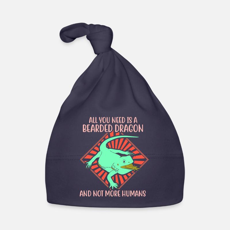 I would rather be with Bearded Dragons Baby Bio-Mütze