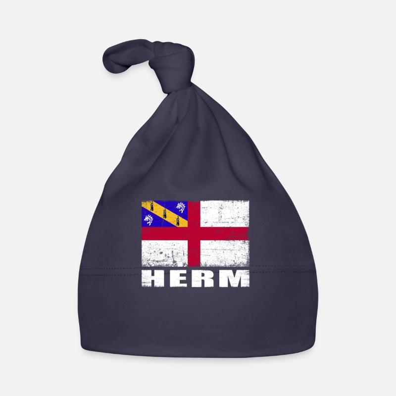 Herm Flag Grunge Herm Flag Organic Baby Cap