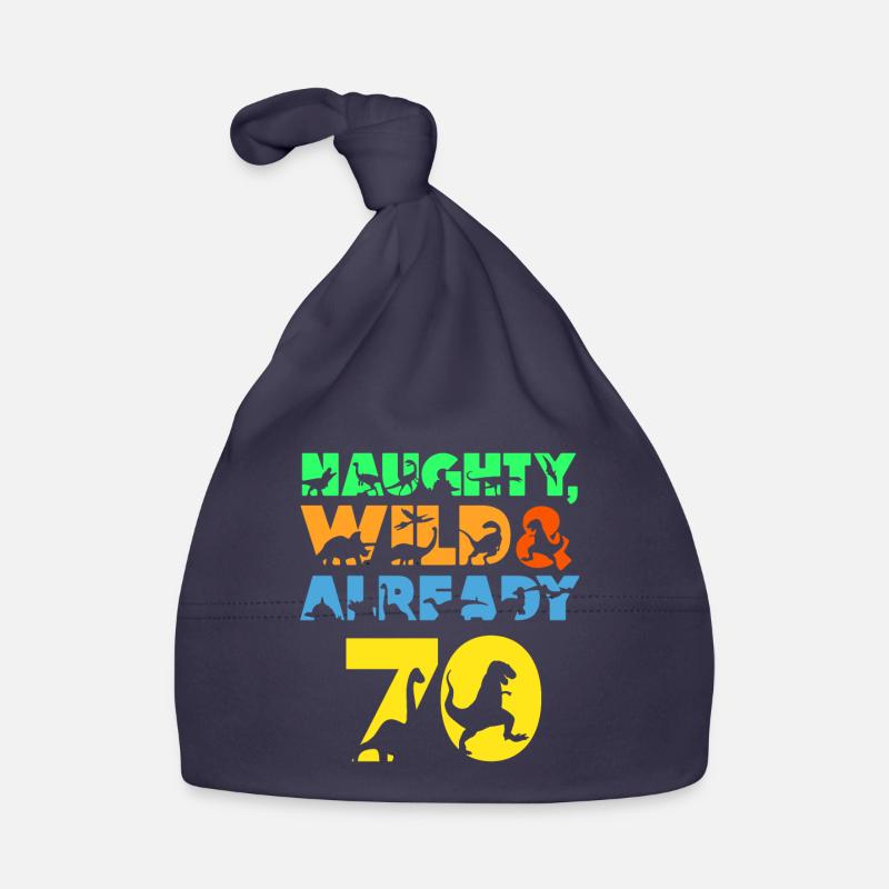 Geschenk 70 Jahre Geburtstag Mann Dinosaurier Baby Bio-Mütze