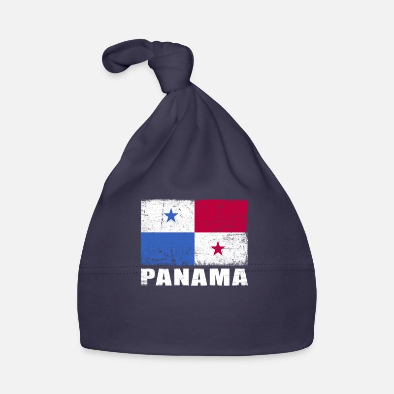 Panama Flag Grunge Panama Flag Organic Baby Cap