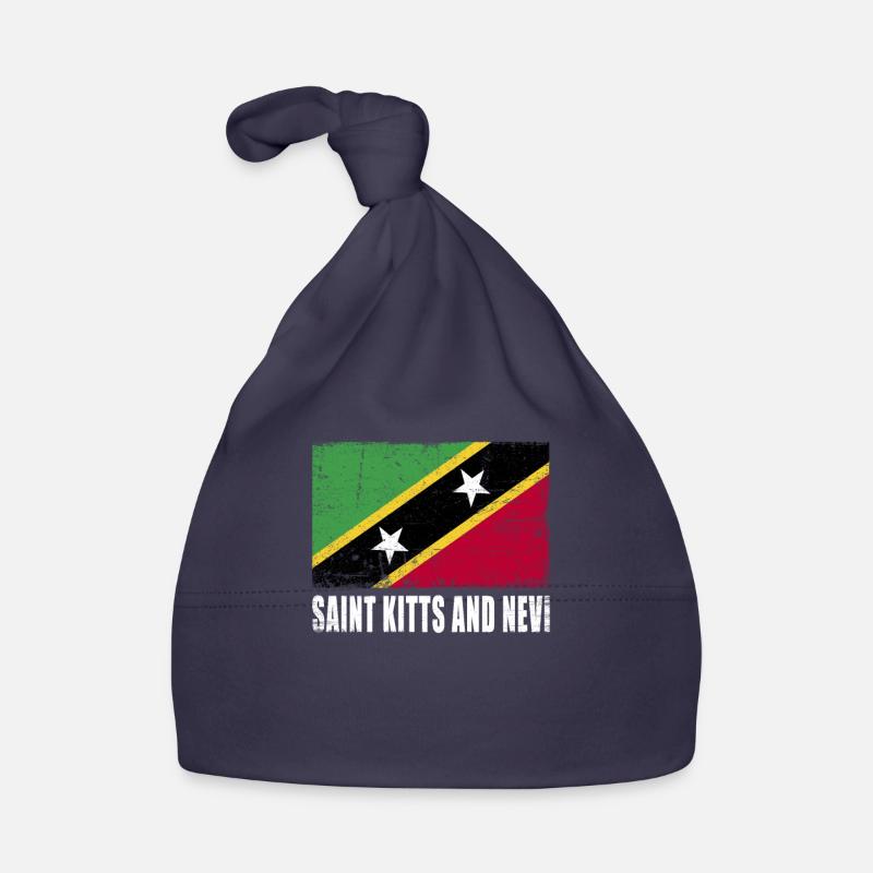 Drapeau de Saint-Kitts et Nevi Bonnet bio Bébé